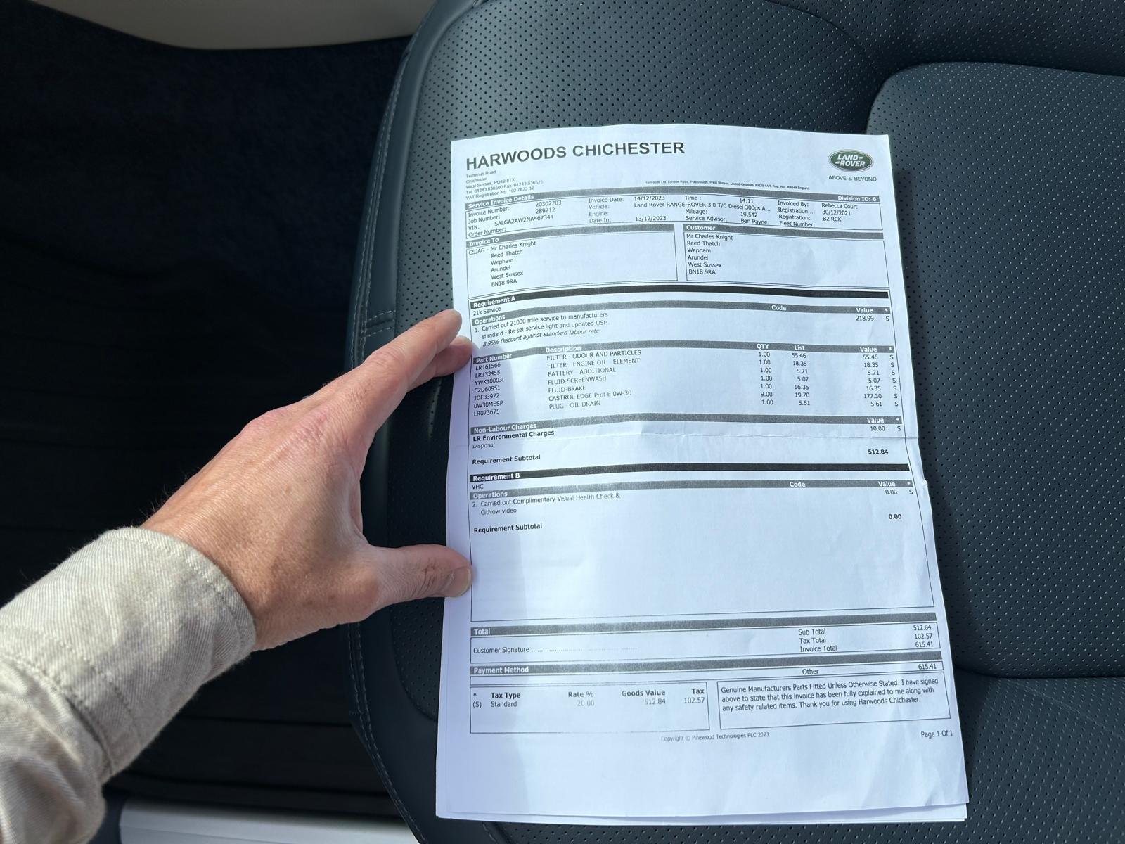 Dec 2021 Land Rover Range Rover 3.0 D300 Vogue 4dr Auto J AND F