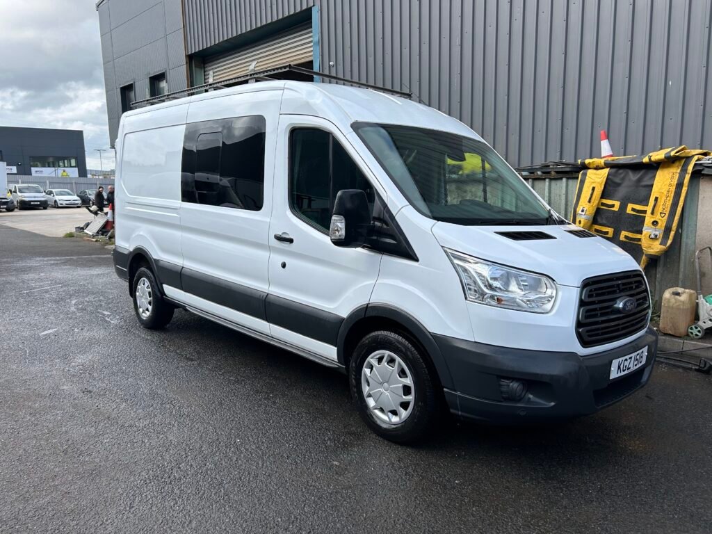 2018 ford transit 2.0 130bhp lwb factory crew cab