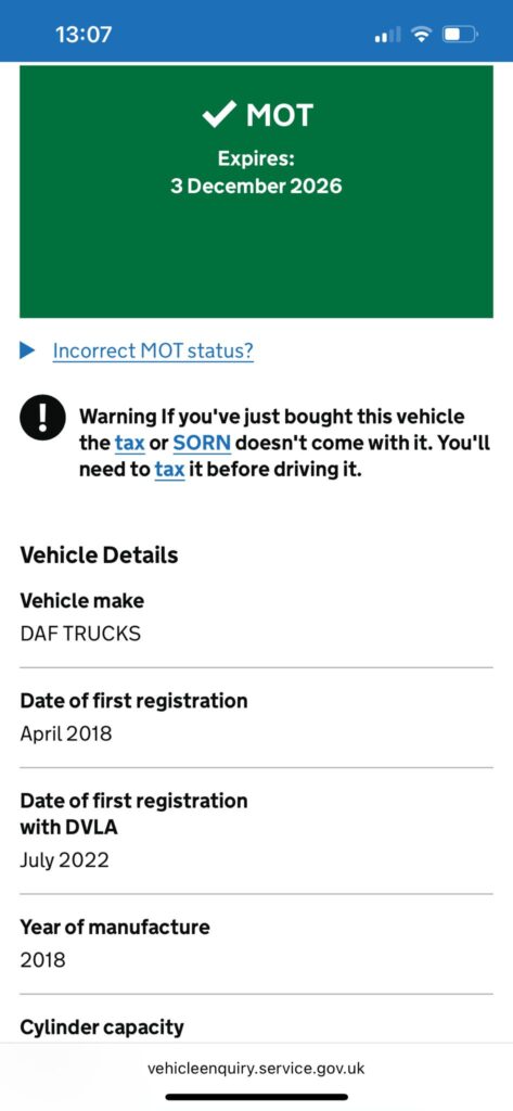2018 DAF LF 210 16 Ton Chassis Cab