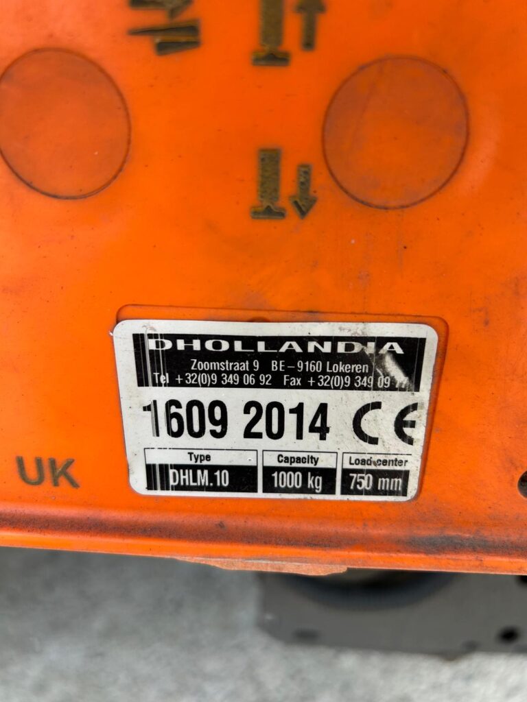 2016 Dhollandia DHLM.10 100kgs Alloy Cantilver Tail Lift